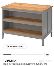 Isola Ikea Tornviken grigia