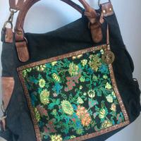 Borsa tracolla canvas Chantal Firenze NUOVA