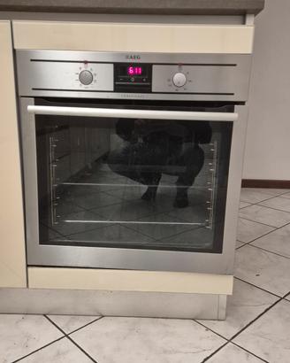 forno AEG funzionante,  sportello da riparare 