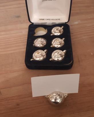 6 segnaposto silver plated Fortnum&Mason London