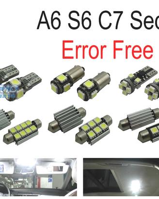 KIT 14 LAMPADE LED INTERNE PER AUDI A6 S6 RS6 C7 S