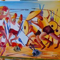 Quadri moderni acrilico su tela 550x40 e 60x40cm