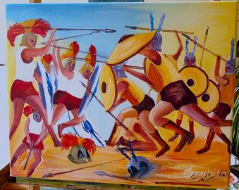 Quadri moderni acrilico su tela 550x40 e 60x40cm