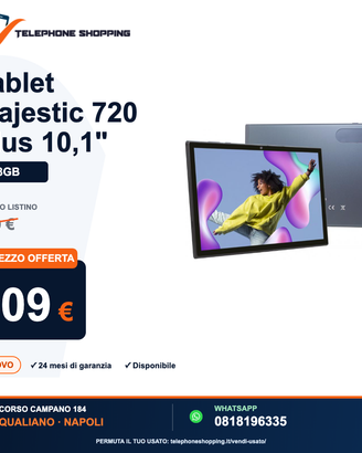 Tablet Majestic 720 Plus 10,1" 128GB
