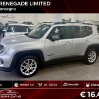 Jeep Renegade 1.6 Mjt 120 CV Limited FINANZIABILE