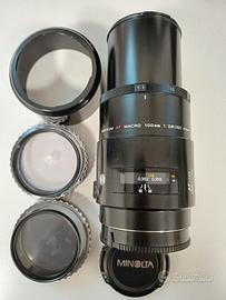 Minolta AF 100mm. f2,8 obiettivo Close-up Macro