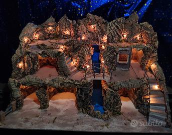 presepe napoletano artigianale 85x50