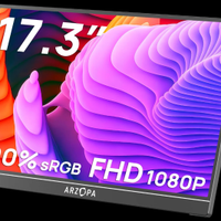 Monitor portatile 17" ArzopaA1M  +Garanzia+custodi
