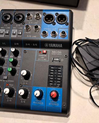 Yamaha MG06 Mixer Audio 6 Canali