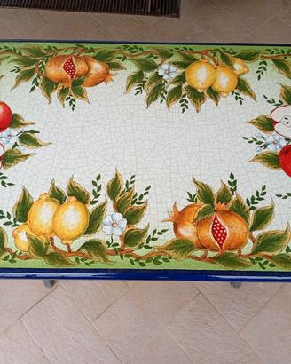 Tavolo rettangolare ceramica Deruta