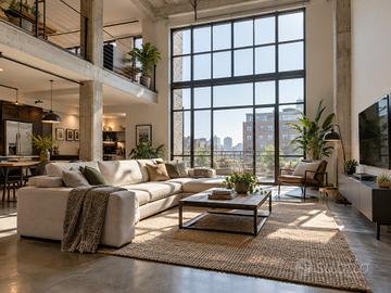LOFT in zona TIBURTINA-TERRAZZO, BALCONE E P.AUTO