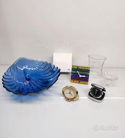 Oggetti vintage Murano Orologio Vassoio Vaso