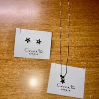 Collana e orecchini Comete