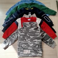 Set 7 felpe bambino taglia 30-36 mesi 3 anni