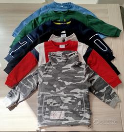Set 7 felpe bambino taglia 30-36 mesi 3 anni