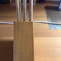 Ceppo per coltelli seghettati  vintage Stanless
