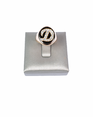 Anello in oro rosa e diamanti