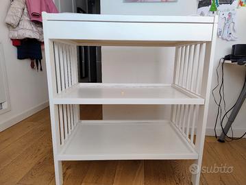 fasciatoio Ikea Gulliver con materasso e fodera 