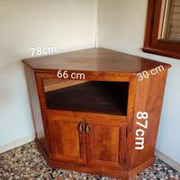 Mobile angolare in legno massiccio