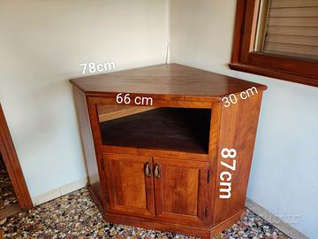 Mobile angolare in legno massiccio
