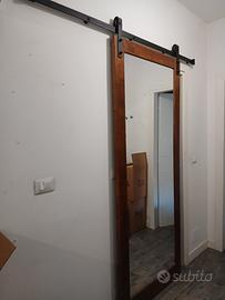 Porta artigianale in legno di ciliegio 