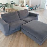 divano Alberta 3 posti con pouff