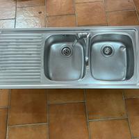 Lavello acciaio inox da incasso 2 vasche