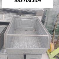 contenitore metallo impilabile