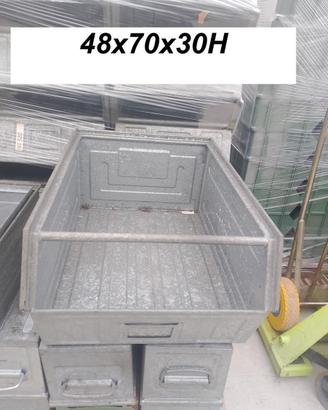 contenitore metallo impilabile