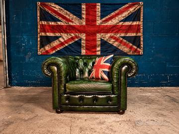 Poltrona Chester Chesterfield club pelle inglese 