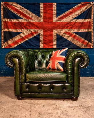 Poltrona Chester Chesterfield club pelle inglese 