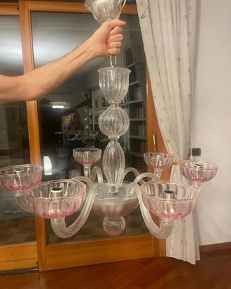 lampadario originale vetro Murrina