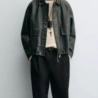 Giubotto di pelle Zara.