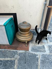 Stufa/bracere  in ottone e rame