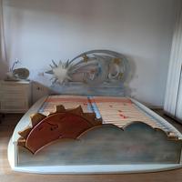 Letto matrimoniale artigianale