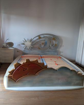 Letto matrimoniale artigianale