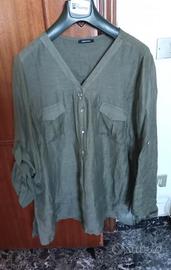 camicia in puro lino Elena Mirò taglia 52