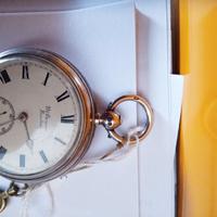 orologio tasca inglese argento