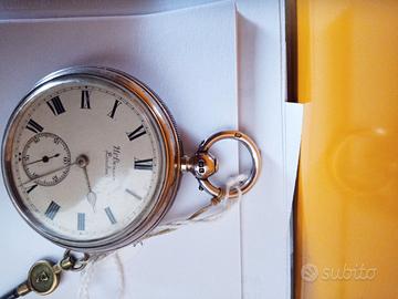 orologio tasca inglese argento