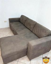 Divano letto angolare con penisola come nuovo