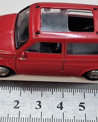 Modellino Fiat 500 Giardiniera 1:43 Rosso -Vintage