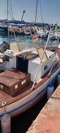 Gozzo storico totalmente in legno pregiato 6m