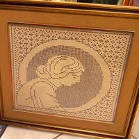 Quadro con stampa all’uncinetto fatto a mano!