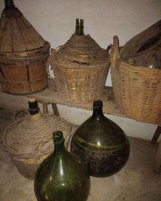 Damigiane e fiaschi antichi