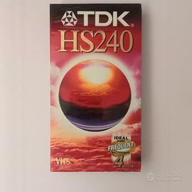 Videocassetta VHS TDK HS240 per videoregistratore