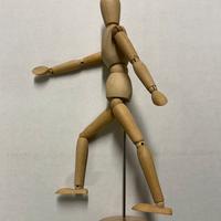 Statuina di legno snodabile h30cm