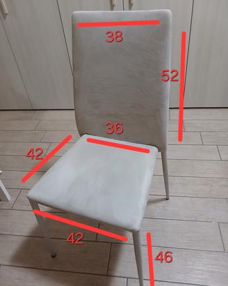 4 sedie da cucina
