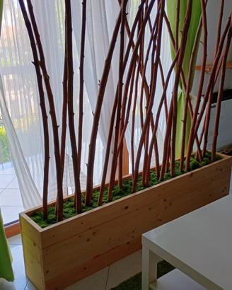 Divisorio ornamentale in legno
