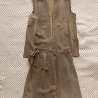 Completo giacca/gonna Leiluna in camoscio