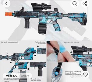 M416 palla a pellet  graffiti   pistola ad aria 